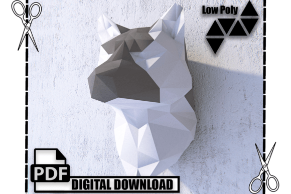 Download Wolf Head: Polygonal Paper Craft - Premium Bundle