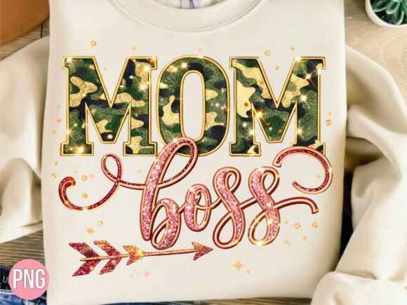 Download Camo Mom Boss Glitter Arrow PNG - Arrow png Collection