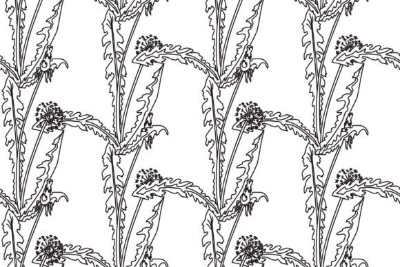 Download Black and White Botanical Abstract Vecto - Botanical Collection