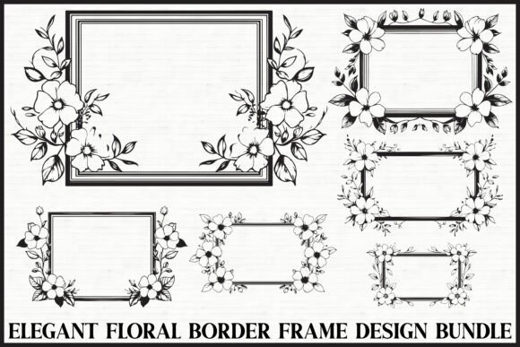 Download Elegant Floral Frame Bundle - Elegant floral frame Collection