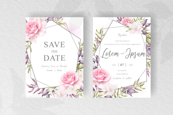 Download Elegant Floral Frame Wedding Invitation - Elegant floral frame Collection
