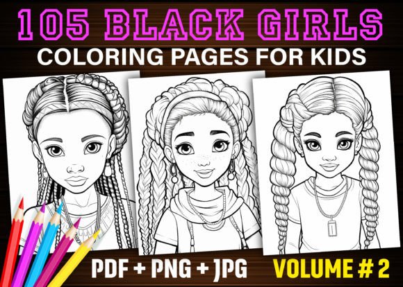 Download 105 Black Girls Coloring Pages for Kids - Girl Collection