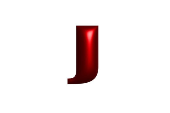 Download Red Metal Shiny Letter J 3D Illustration - Premium Resources