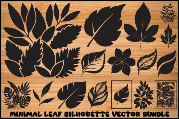 Download Botanical Silhouette Cut Files for Cricu - Botanical Collection