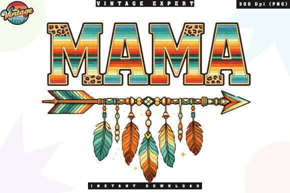 Download Mama Western Aesthetic Feather Arrow PNG - Premium Resources