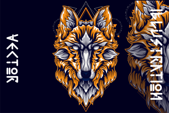 Download Gold Wolf Vector Svg Craft - Premium Resources