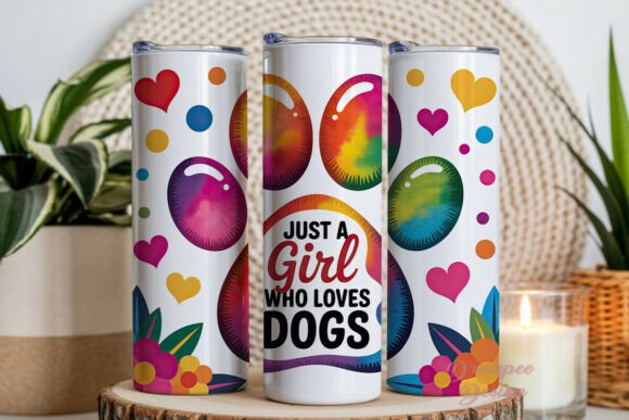 Download Girl Loves Dogs Paw Print Design - Girl Collection