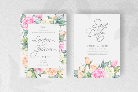 Download Elegant Floral Frame Wedding Invitation - Elegant floral frame Collection