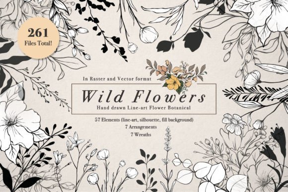 Download WILD FLOWERS Illustration Botanical - Botanical Collection